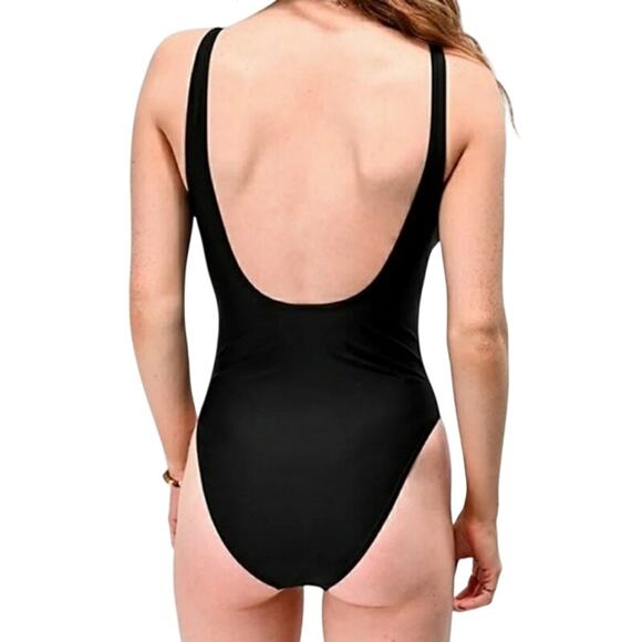Adidas Originals Trefoil Black Logo One Piece Swimsuit Size Small - Picture 10 of 15